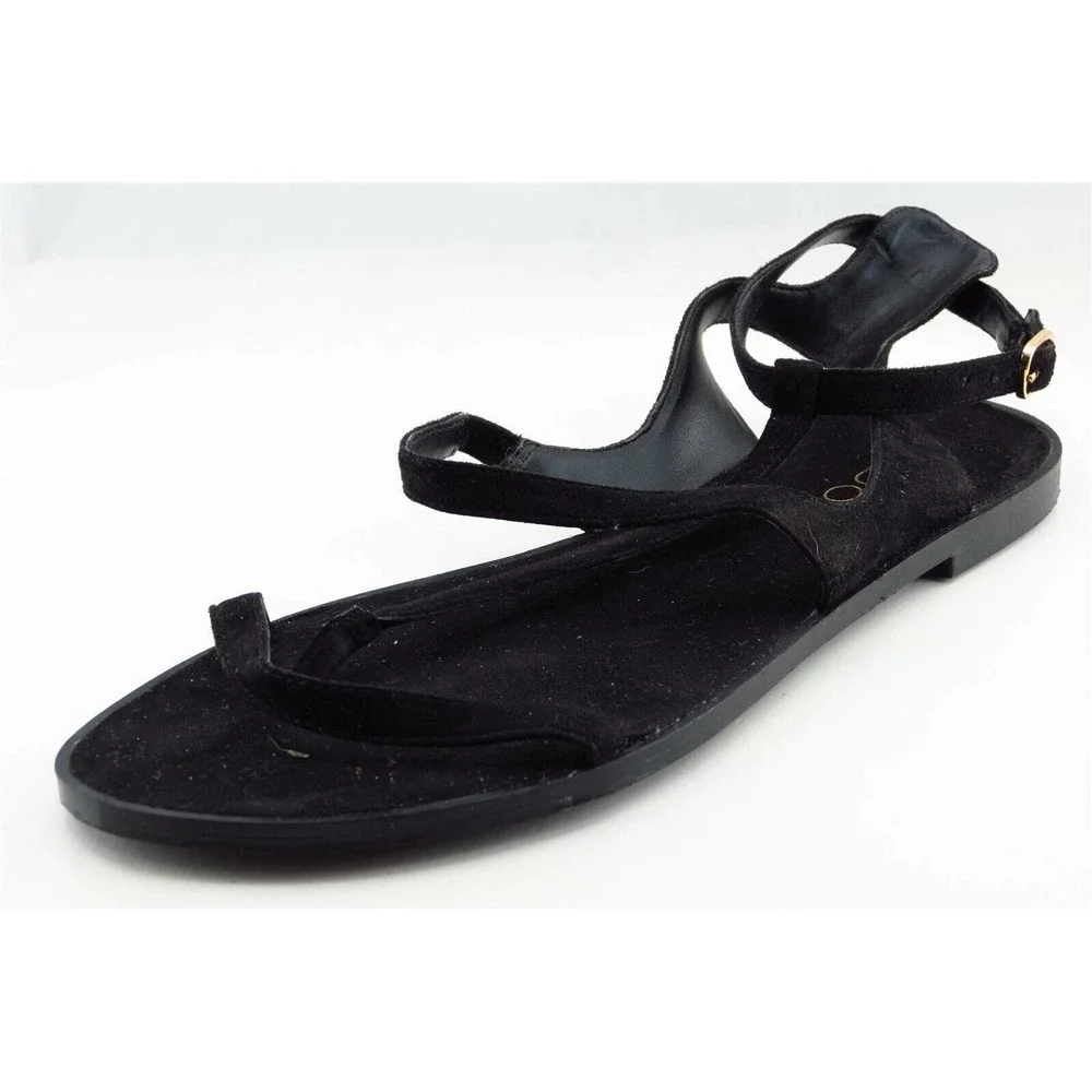 Aldo Strappy Black Synthetic Women Sandal Shoes Sz 7.5 M‎